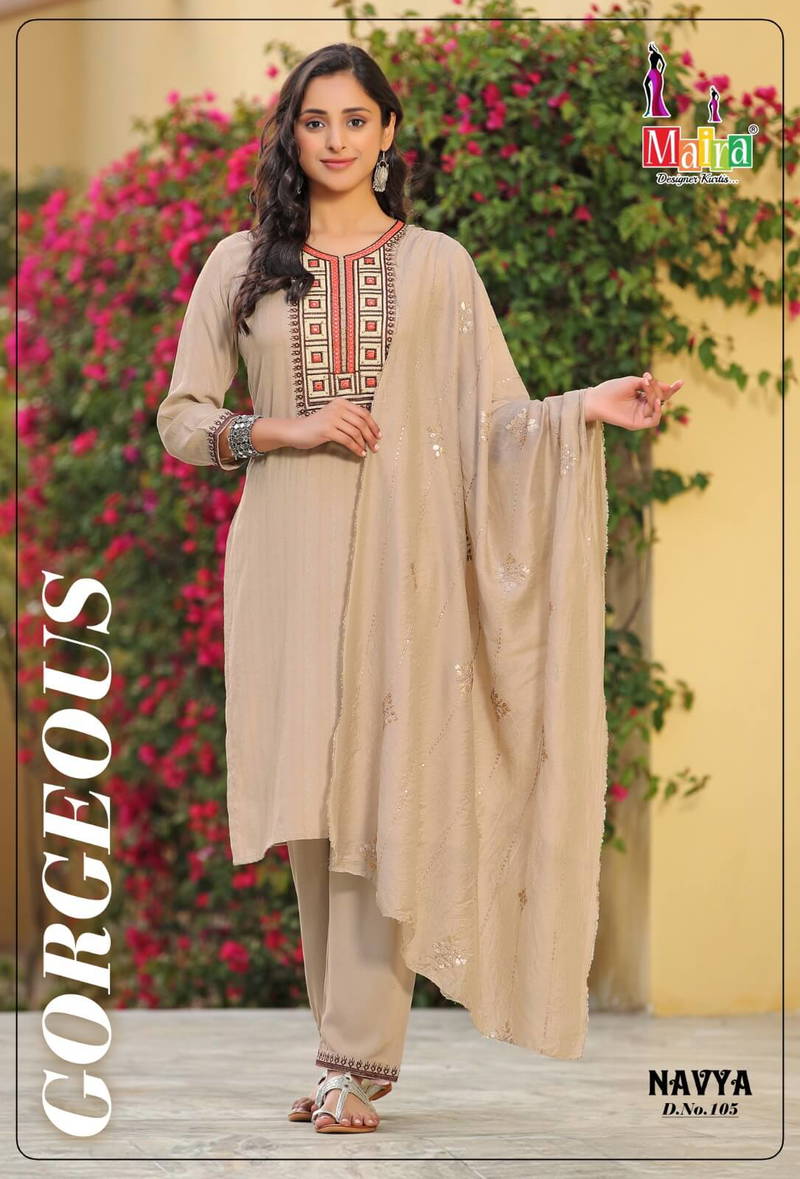 Maira Navya Vol 1 Fancy Party Wear Wholesale Readymade Suits